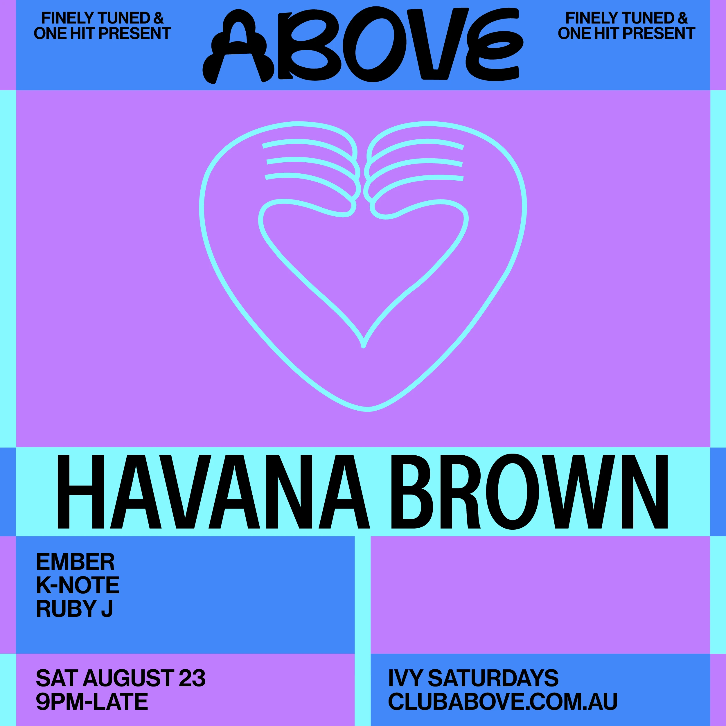 Above August 23 Havana Brown electronic dance event guide ivy Sydney nightclub 2025