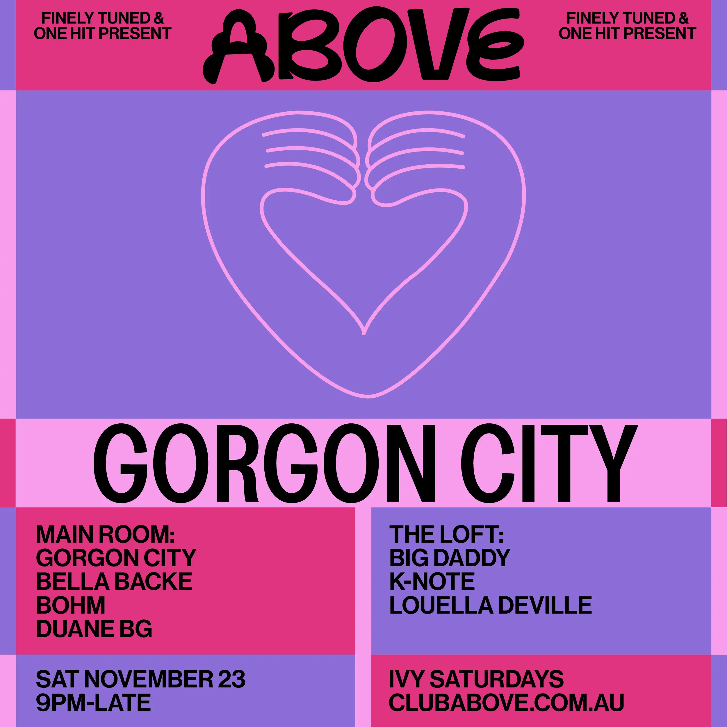 Above November 23 ft. Gorgon City live performance in Sydney