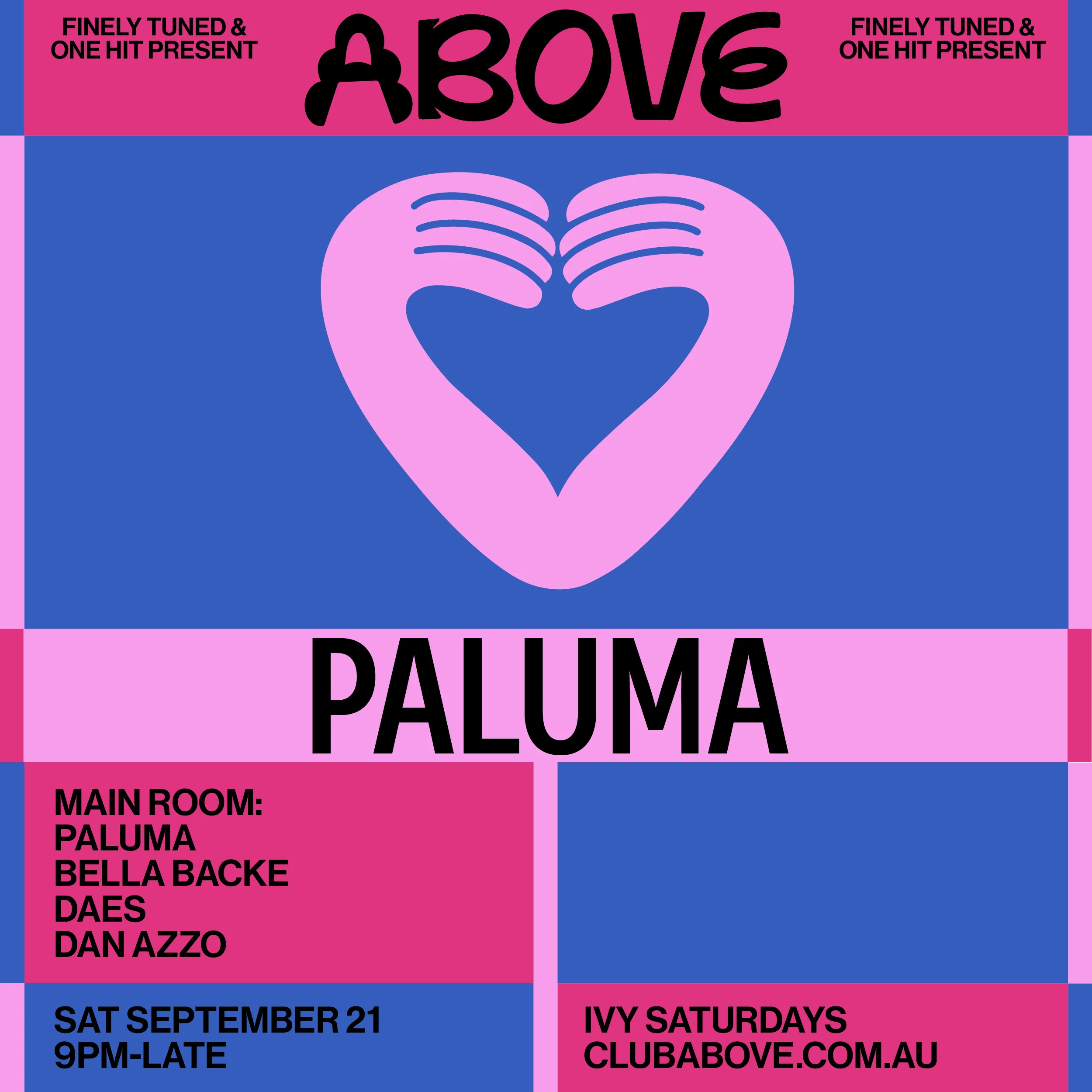 Above event on September 21 featuring Paluma performing live in Sydney