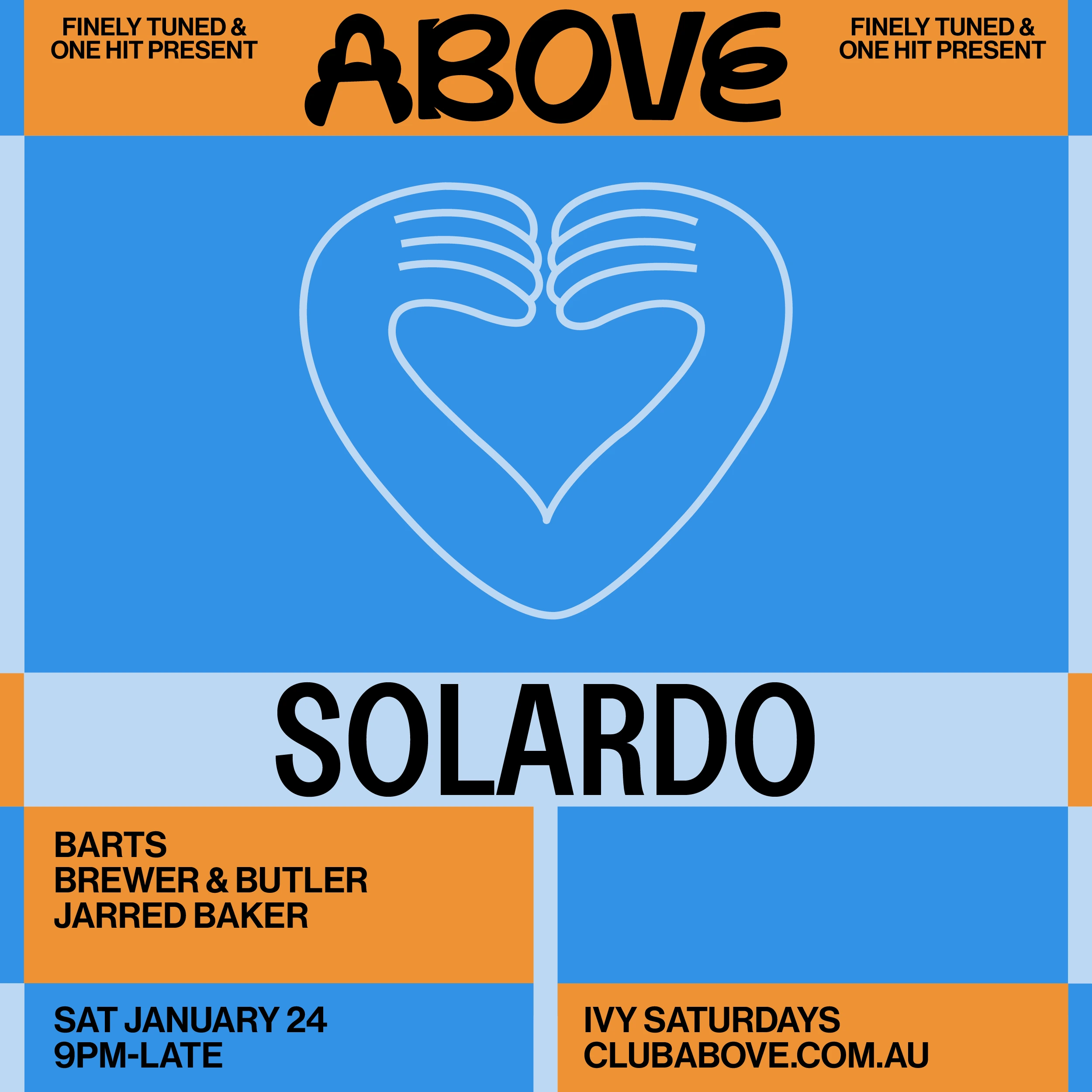 Above event featuring Solardo at Ivy Rooftop Sydney on January 24, 2026 - house music rooftop party