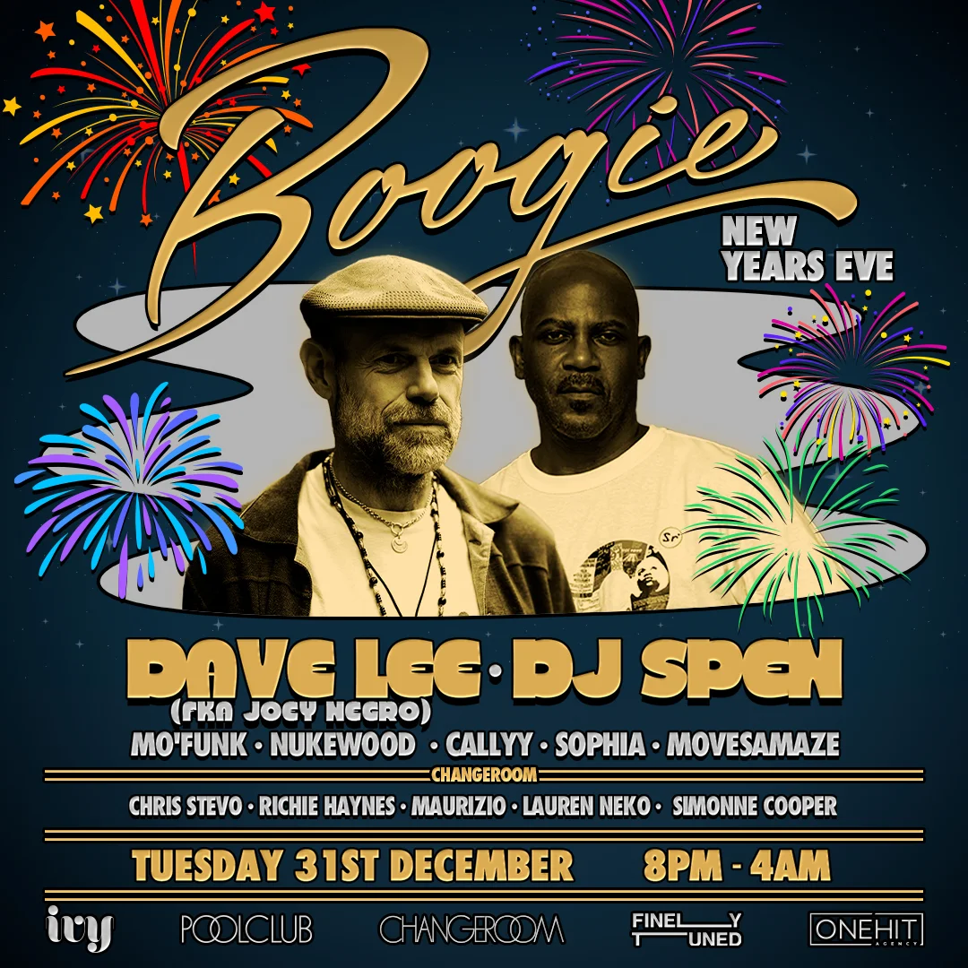 Dave Lee (FKA Joey Negro) and DJ Spen live at Boogie NYE, Sydney New Year's Eve 2024.