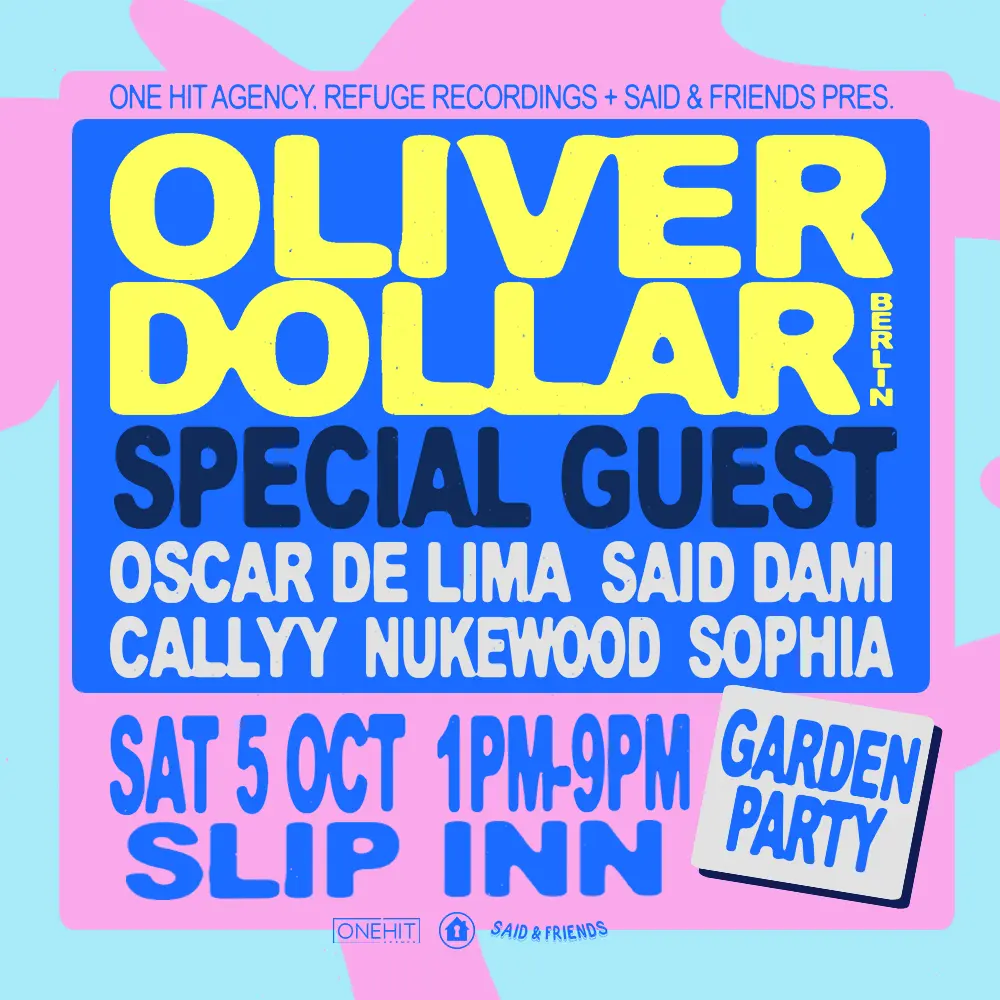 Garden Party event in Sydney featuring DJ Oliver Dollar from Berlin with a special guest.</p>
<p>