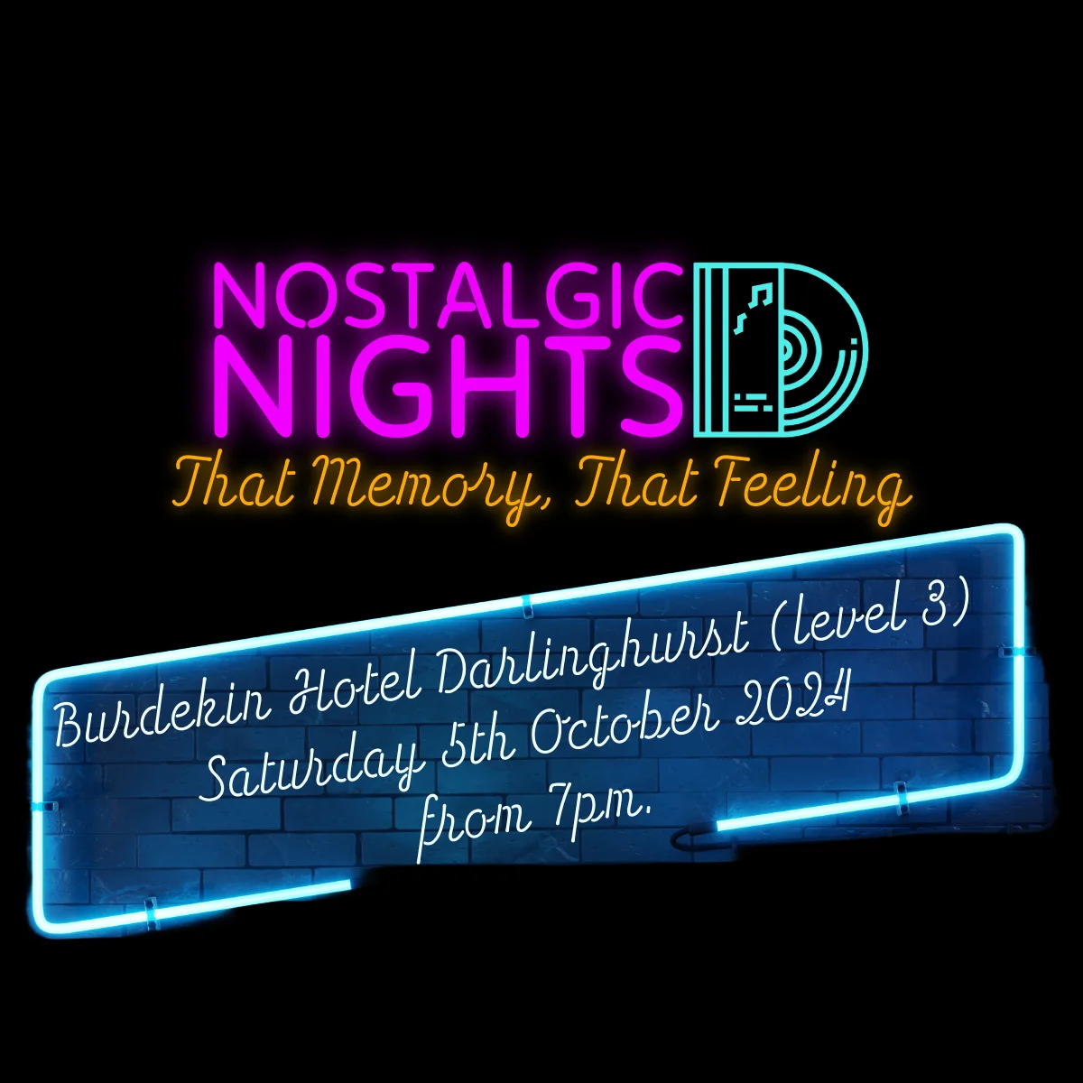 Nostalgic Nights music event in Sydney with retro hits and modern energy, live music experience.