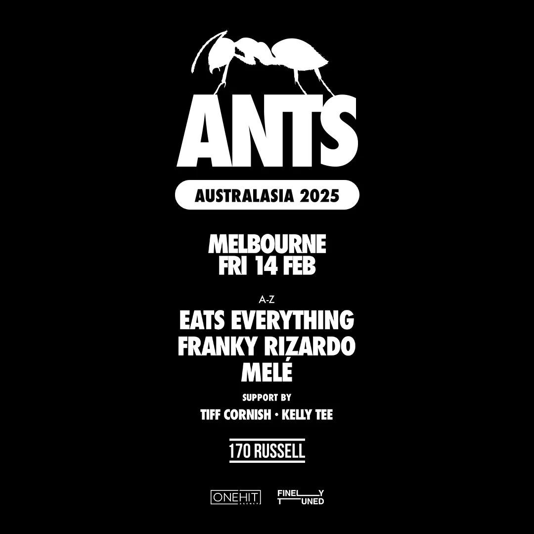 ANTS Melbourne 2025 Australia’s biggest tech house party with international DJs