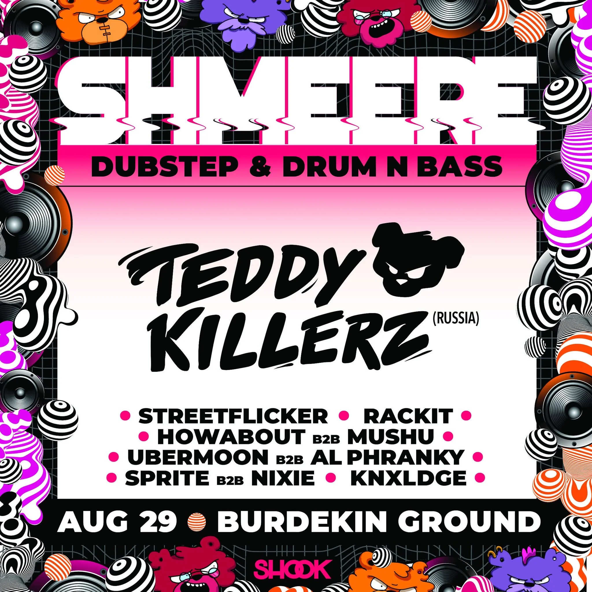 SHMEERE 18 Sydney featuring TEDDY KILLERZ live performance – Drum & Bass and Dubstep show in Australia 2024