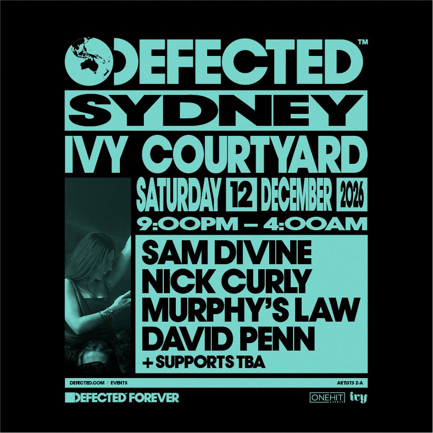 Defected Sydney 2026 guide image for The Ivy Sydney tickets and lineup in Sydney, Australia